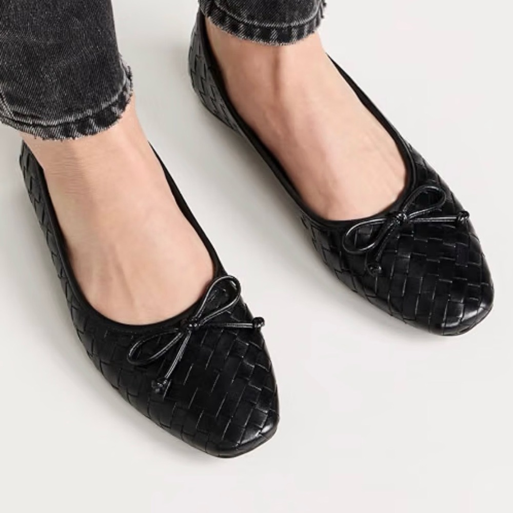 SCHUTZ Arissa Woven Leather Flats